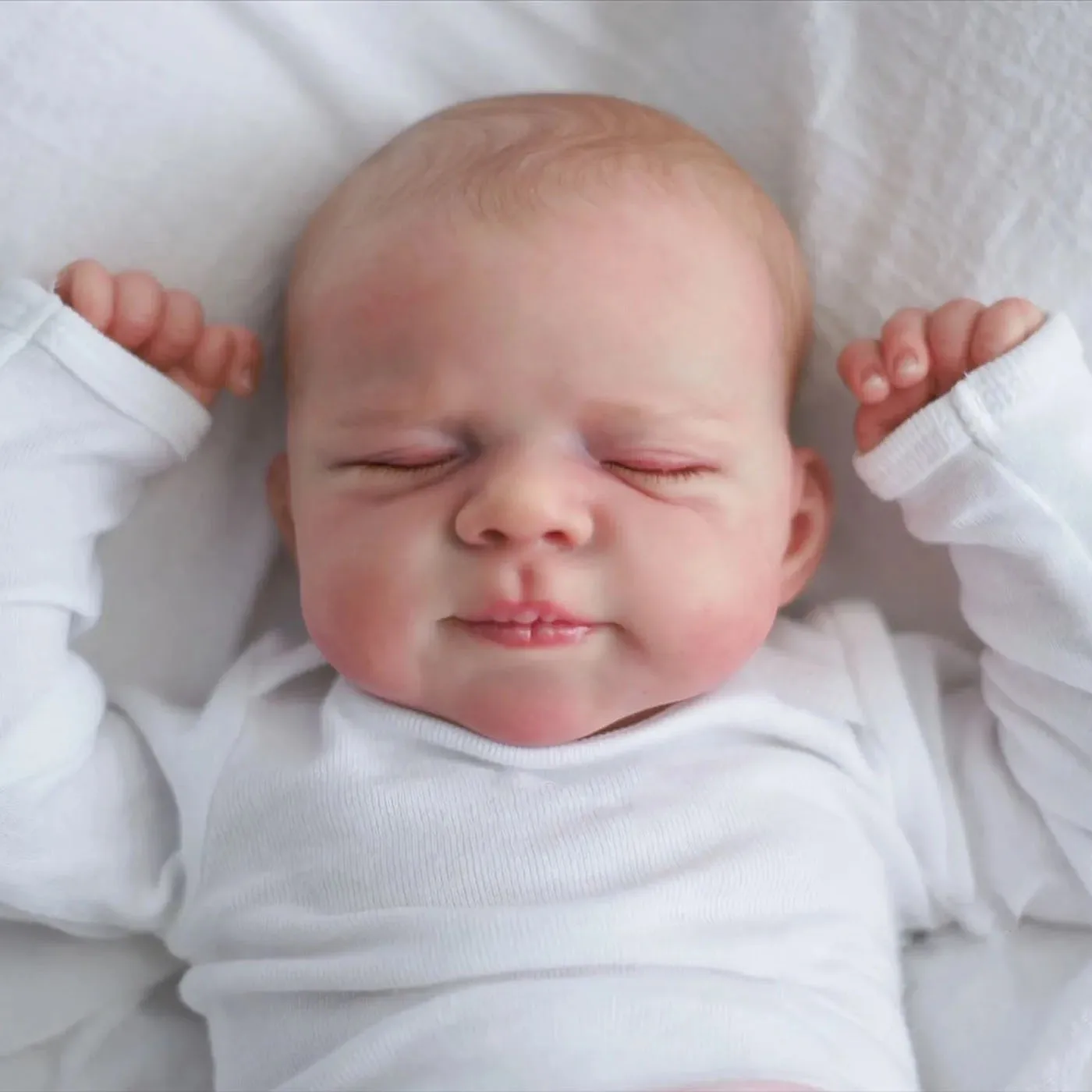 

Risbecko 19-дюймовая уже окрашенная готовая кукла реборн-ручная работа Reborn Preemie Baby, игрушка для новорожденных, подарок, куклы для девочек