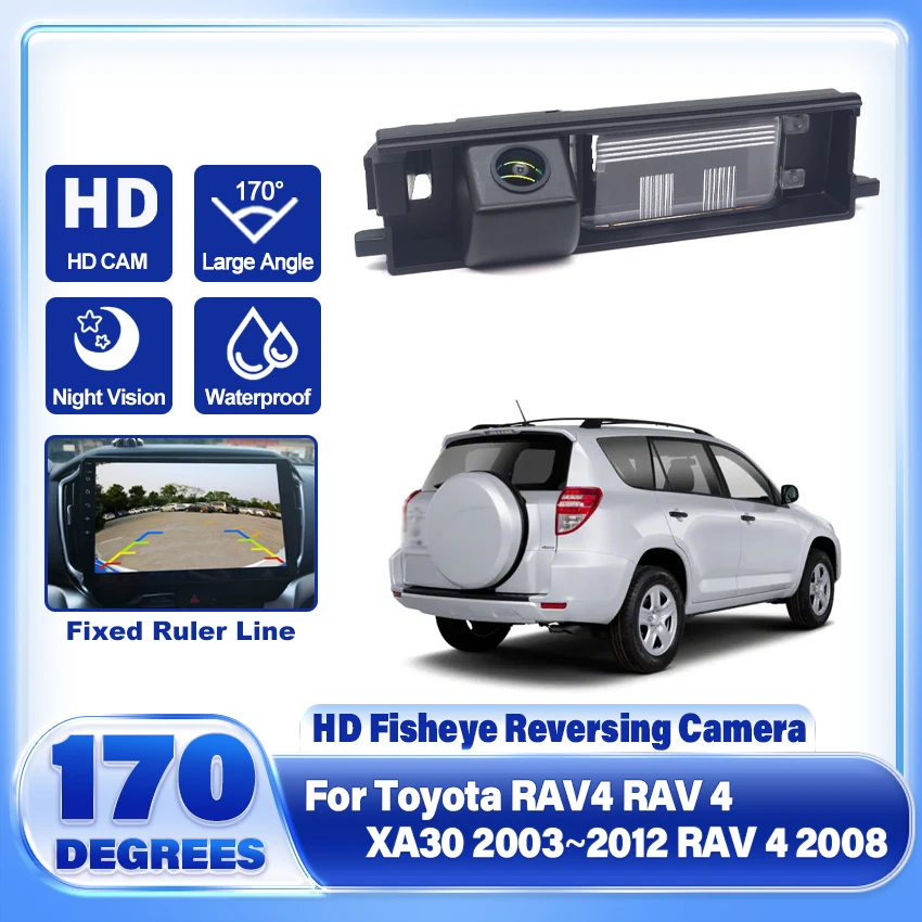 HD 1080P Car Rear View Camera For Toyota RAV4 RAV 4 XA30 2003 2004 2005 2006 2007 2008~2012 RAV 4 2008 Parking HD Backup Camera