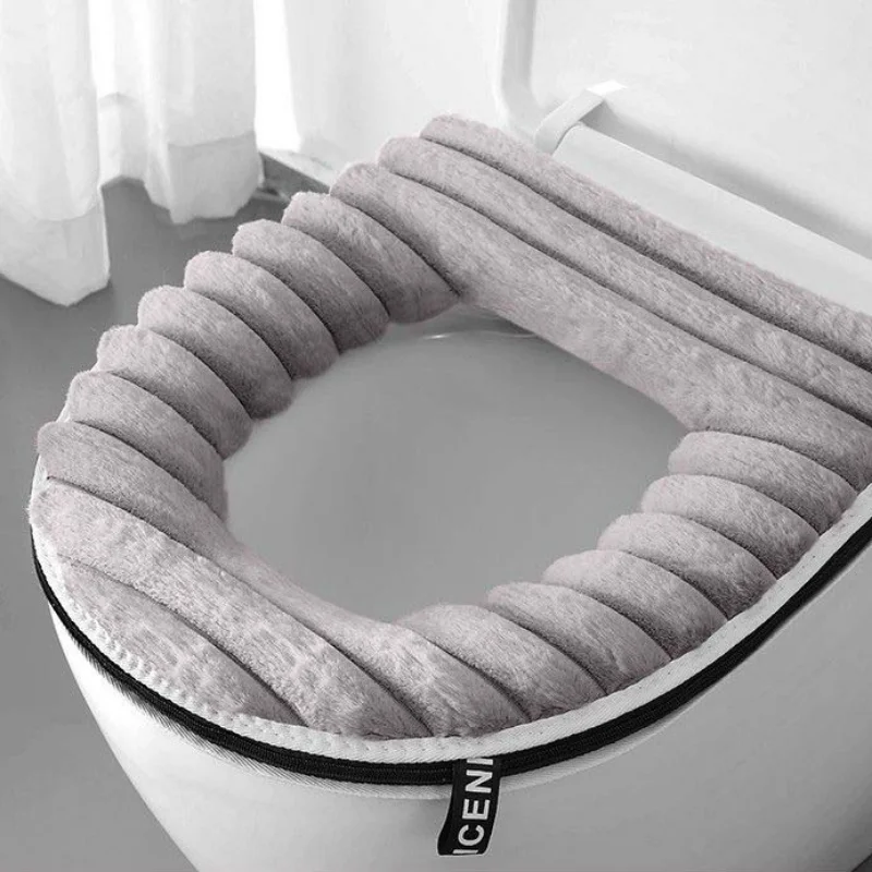 Winter Thick Toilet Seat Cover Universal коврик для туалета Household Reusable Antibacterial Portable Bathroom Closestool Pads