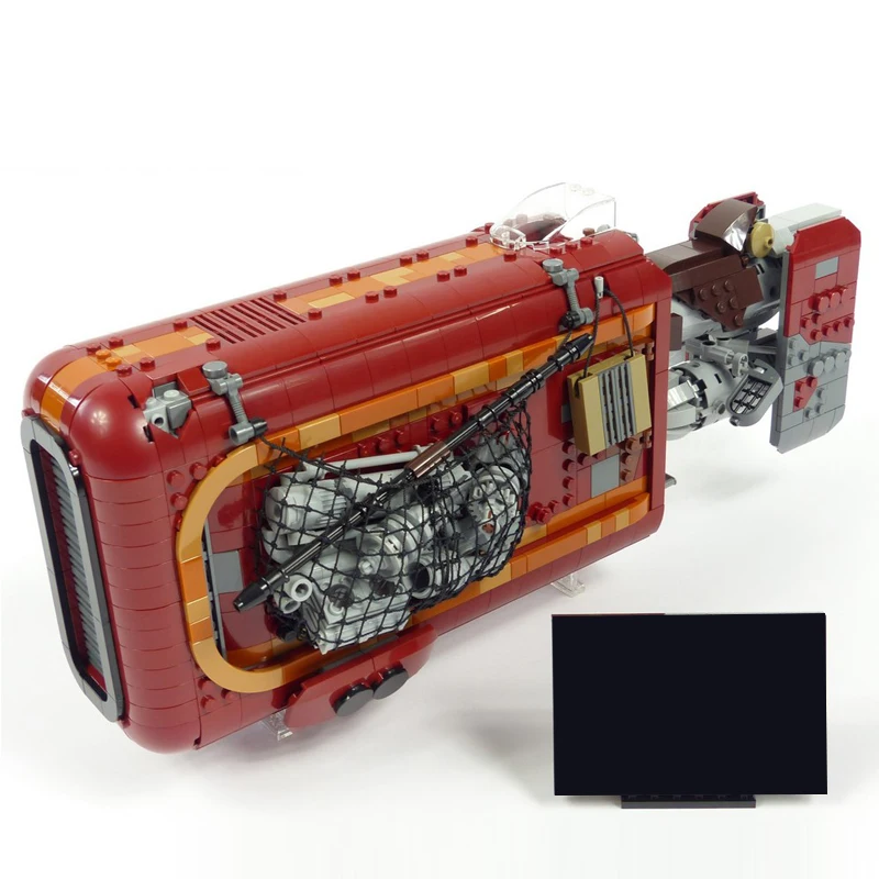 

1536PCS Famous star Movie Series MOC UCS Rey's Speeder Model DIY creative ideas ChildToy Birthday christmas Gift building blocks