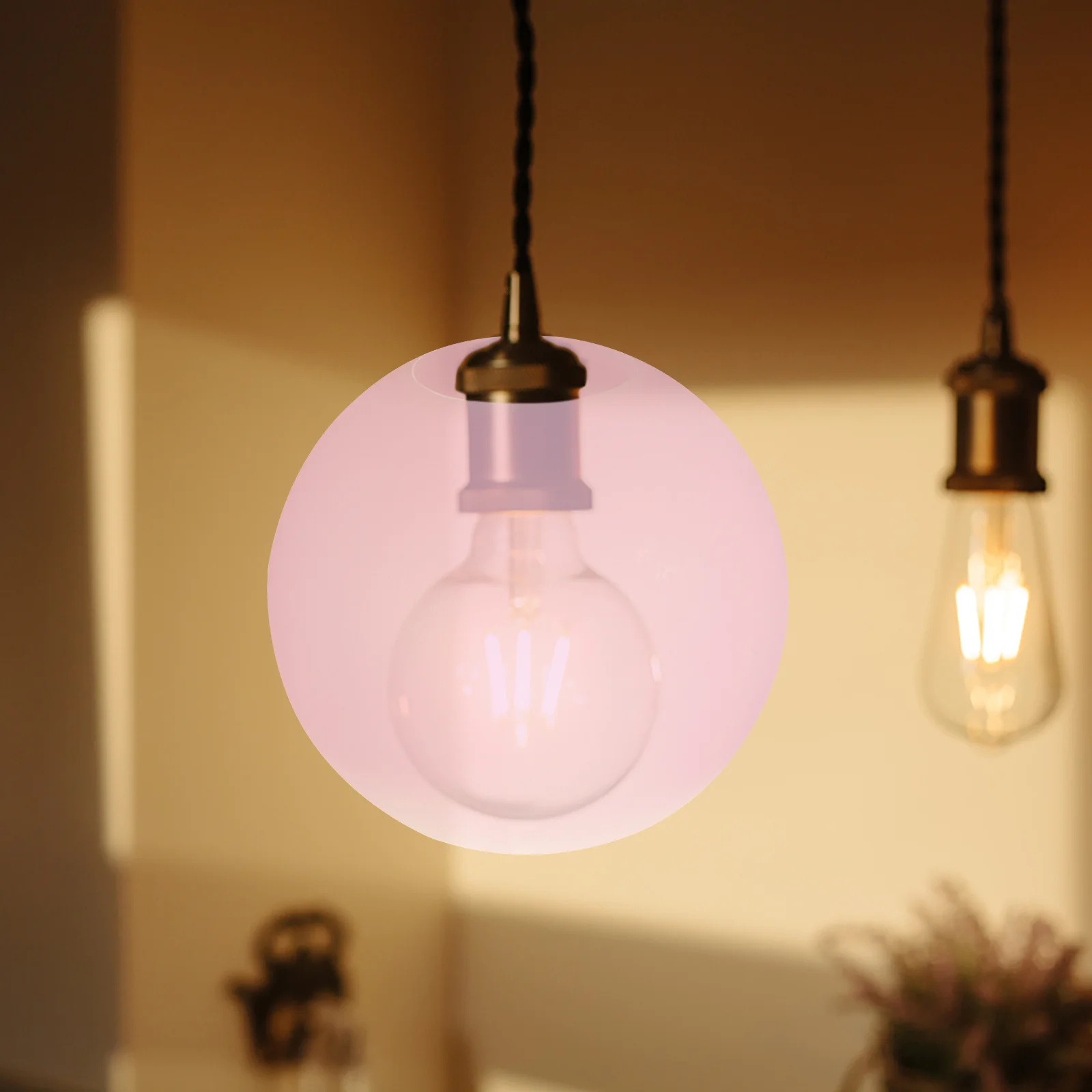 الاكريليك الكرة غطاء مصباح غلوب استبدال ل الثريا قلادة السقف تركيب المصابيح ديكور الغبار حماية المنزل