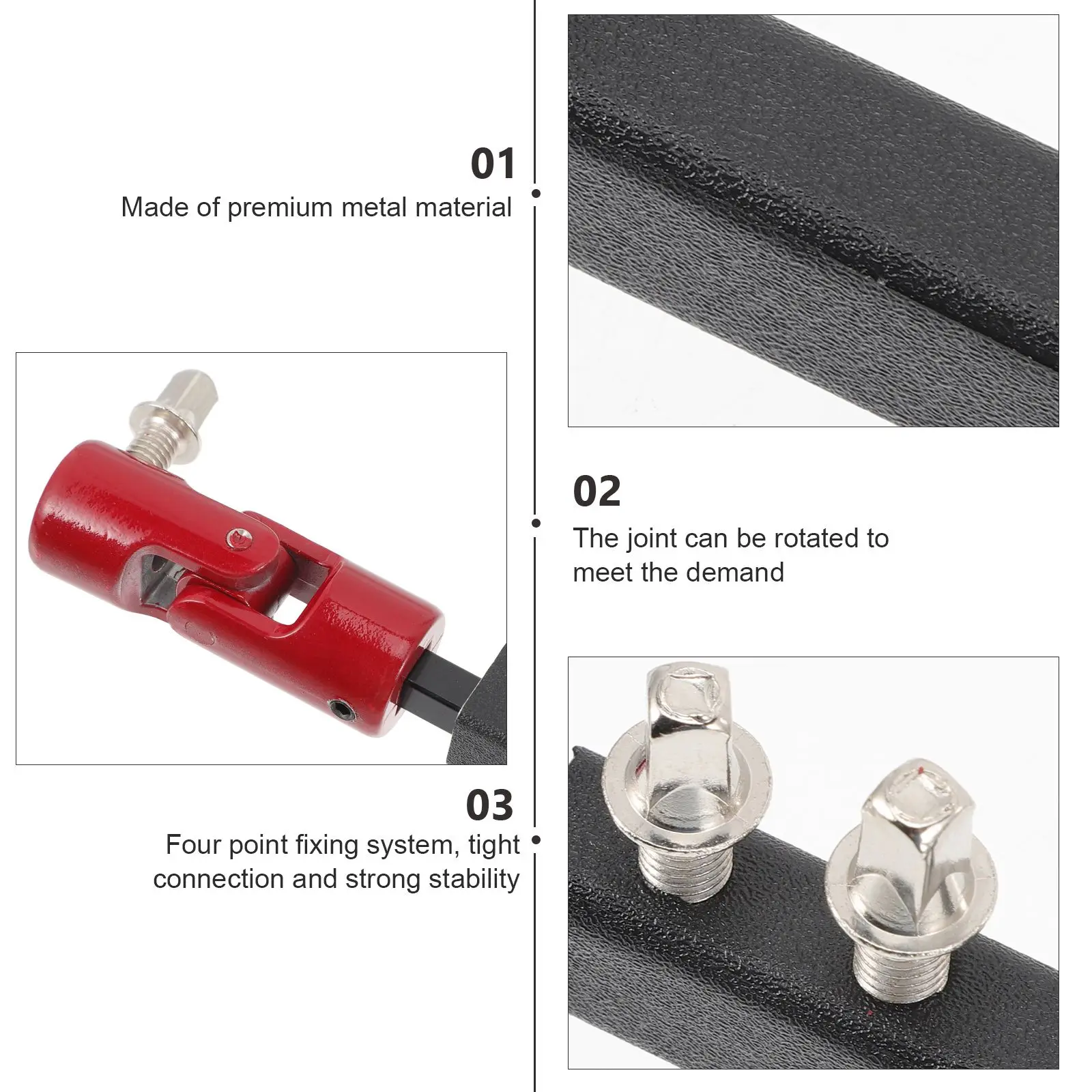 Double Pedal Linkage Bass Drum Pedal Link Bar Metal Replacement Supplies Connecting Rod for Drum Kit Pedals Sturdy Durable - Image 4