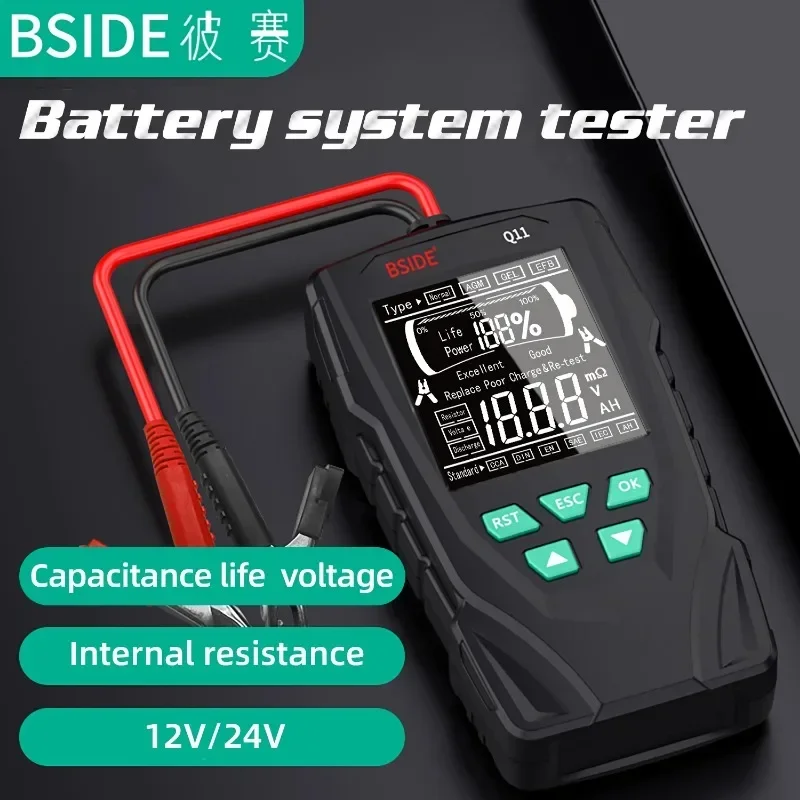 NEW Car Battery Tester Professional 12V 24V  Digital Checker Automatic Detect  Battery Analyzer Car Battery Tool