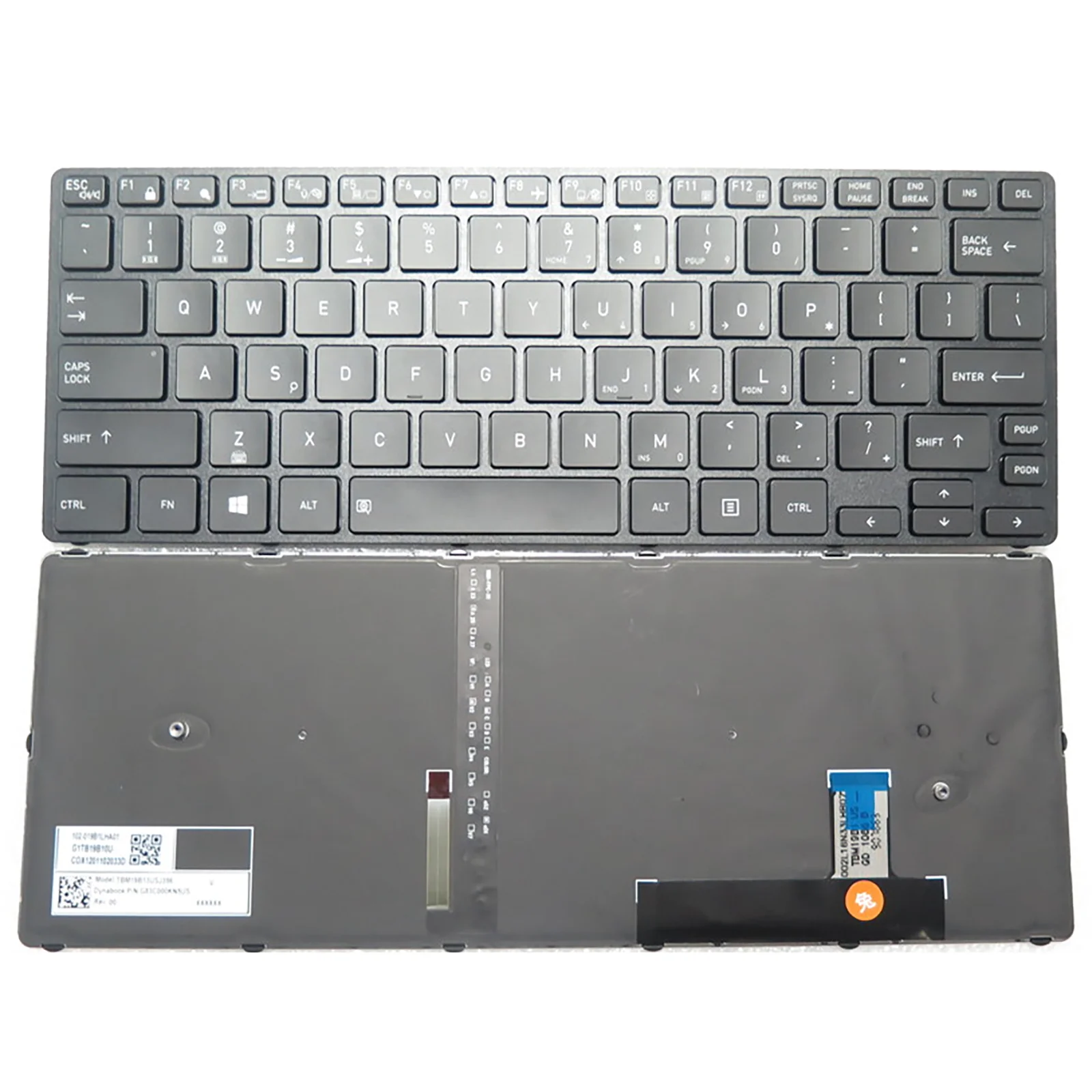 US layout voor Toshiba Dynabook TECRA A30-J A30-G PORTEGE A30-E S73/FS KX1JP/LV5JP/KQ5JP laptop toetsenbord backlight