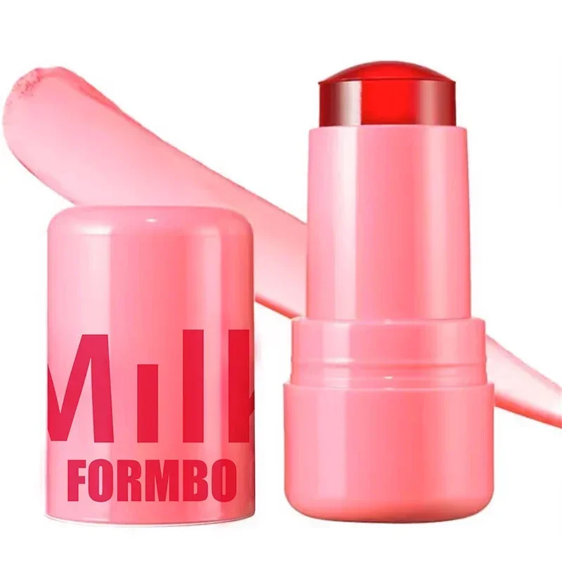 1Pc Milch Gelee Tönung Gesichts Rouge Zauberstab 3-in-1 Befeuchtet Langlebig Matte Rouge Wange Kontur lippenstift Aufkleber Schönheit Make-Up