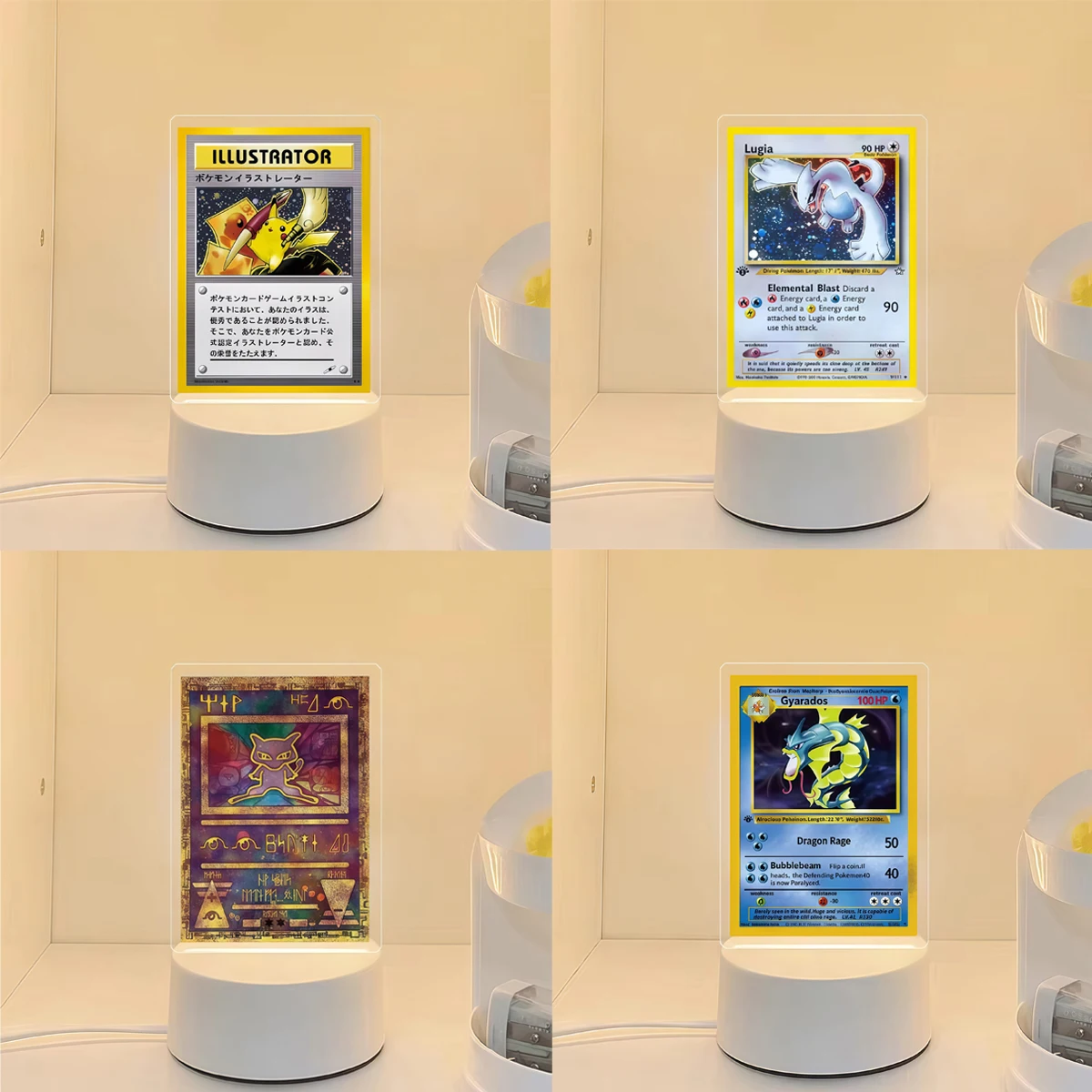 ضوء لبوكيمون تشارجر فينوسور Mewtwo Gyarados جمع بطاقات أحادية اللون التحكم عن بعد 16 لون ضوء ضوء الليل #2