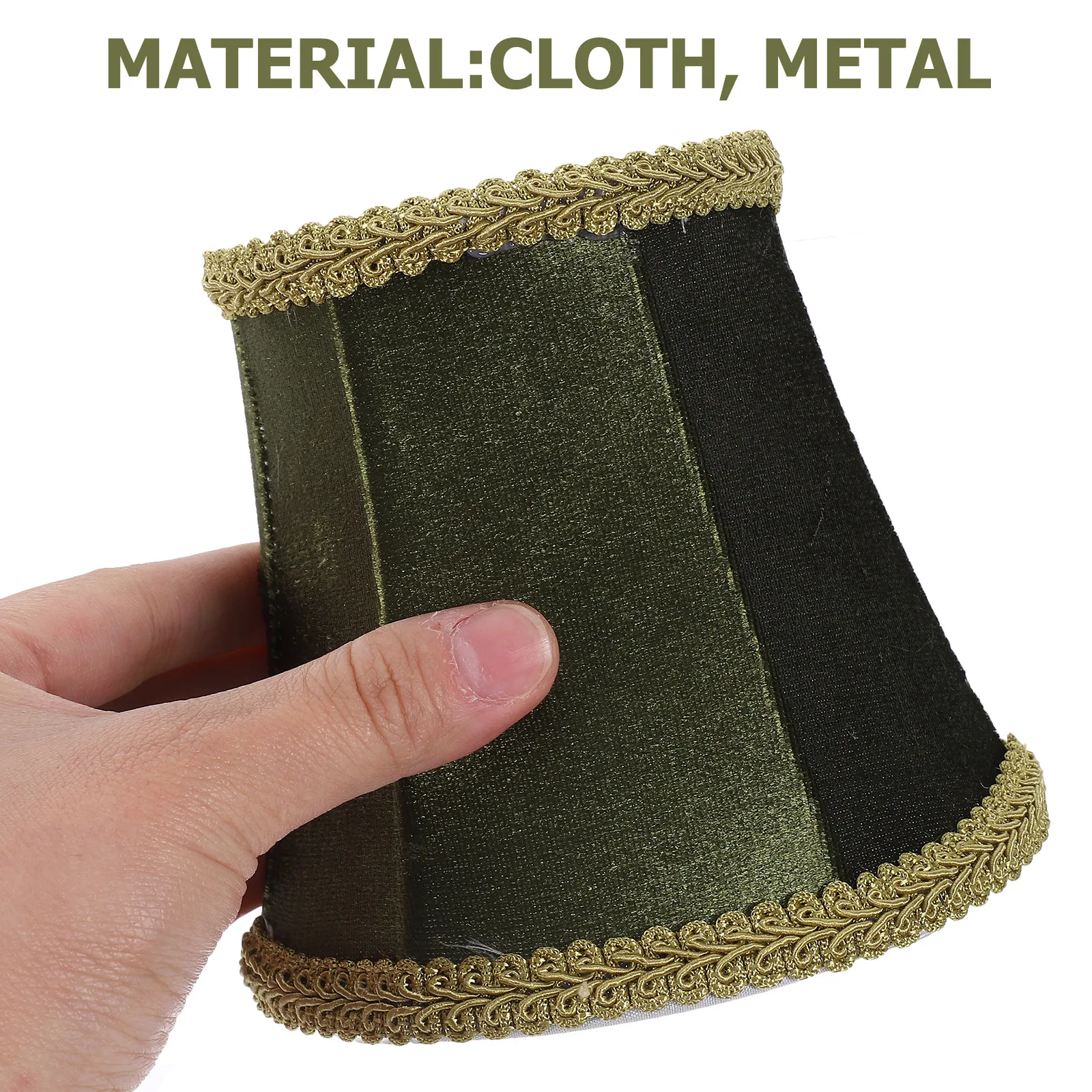 Small Lampshade E14 Base Retro Style Cloth Drum Lamp Shade Replacement for Wall Light Desk Lamp Indoor Warm Atmosphere Lighting