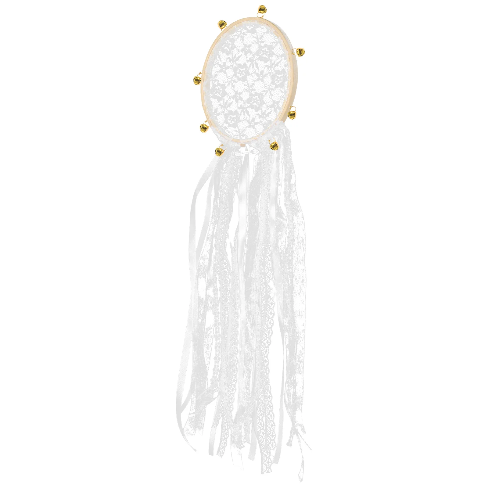 

Bell Lace Drum Home Decor for Crafts Venue Setting Props Handmade Diy Embroidered Trim Baby
