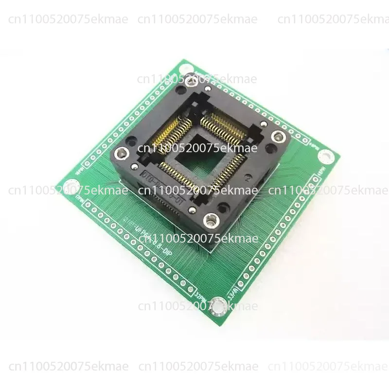 QFP64 Pitch 0.8mm IC Test Socket Adapter Microcontroller