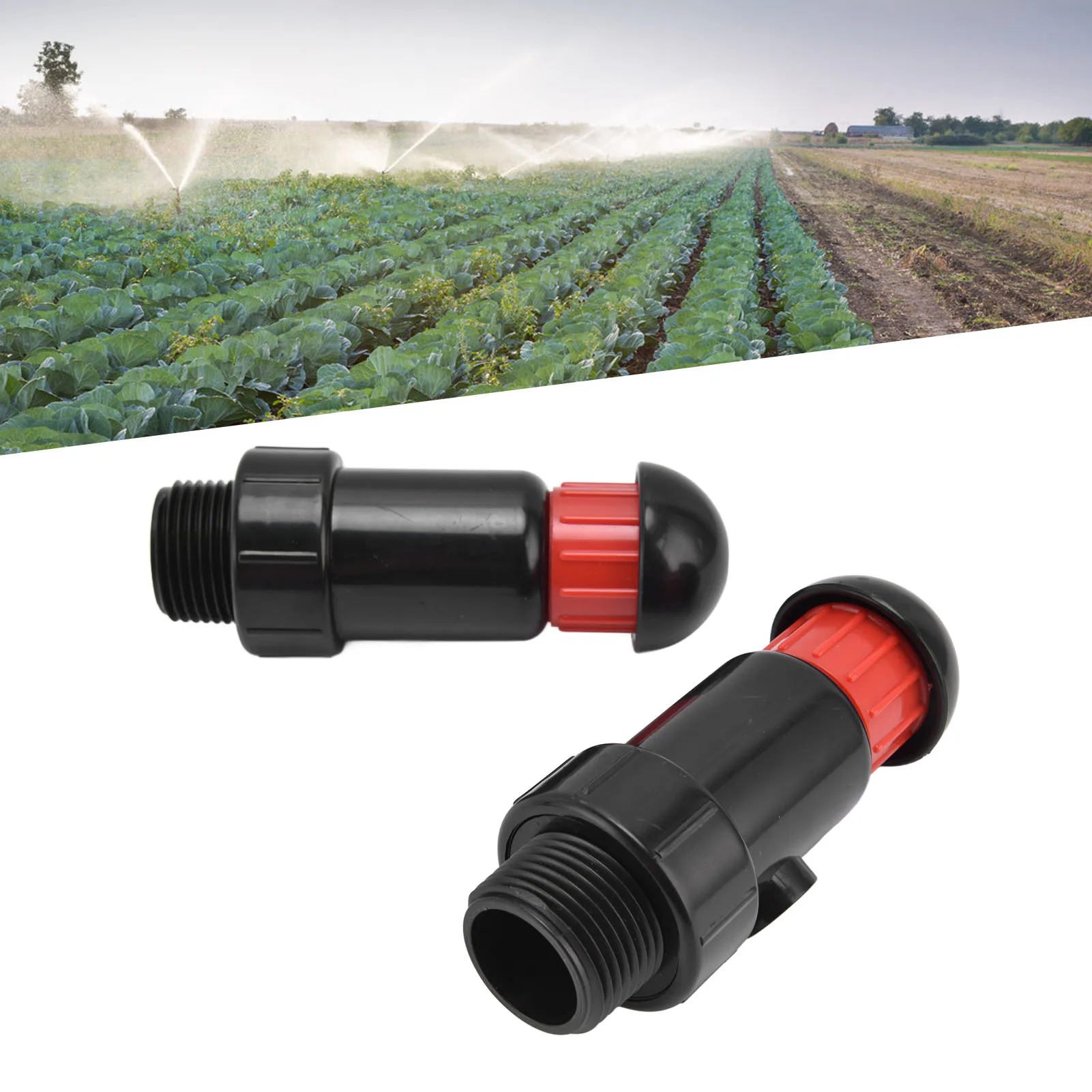 2PCS Automatic  Exhaust Valve Irrigation Exhaust Valve External Thread G3 / 4 Easy Use Good Sealing Automatic Valve