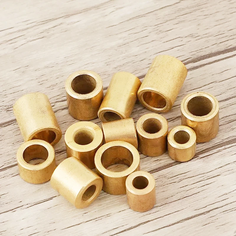 2-10pcs Brass Sleeve Base Bushing Inner Diameter 3mm 4mm 5mm 6mm 8mm 10mm 12mm Bearing Sleeve for Slide Block Length 4-20mm