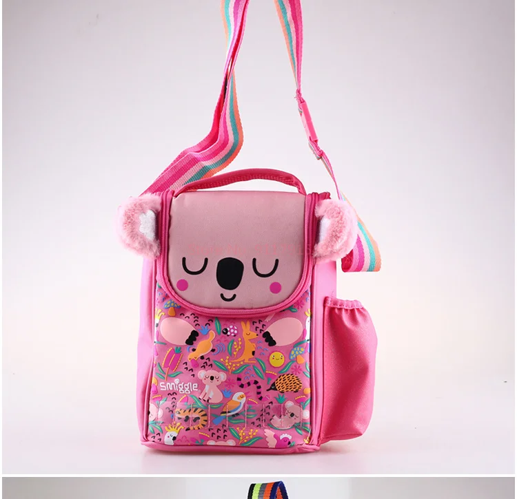 Australia Smiggle Original Lunch Bag Girls Kids Crossbody Bag Koala Cute Waterproof Bento heat preservation Bag Shoulder Bags