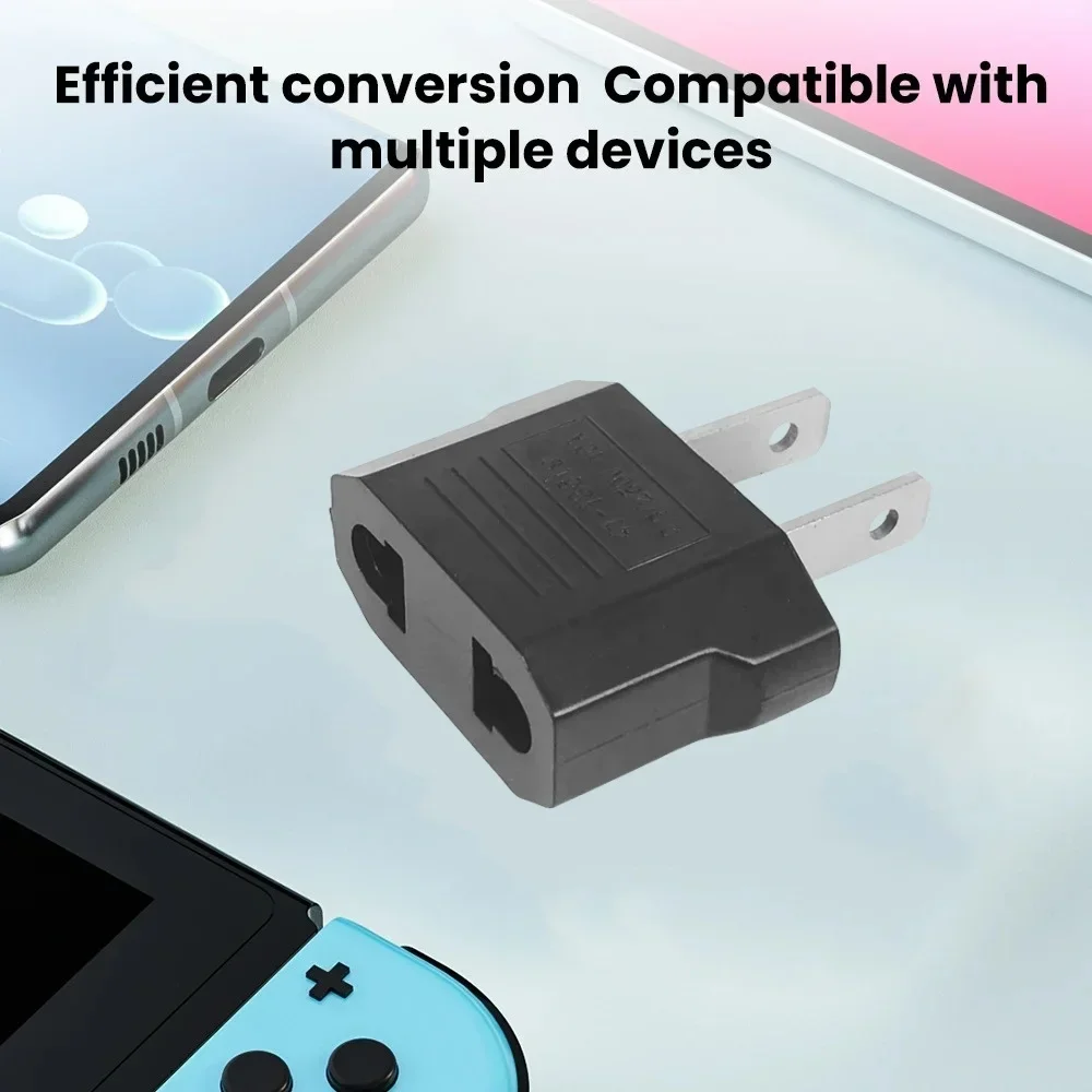 3/5/10pcs ยุโรปยูโร EU ไปยัง US USA Plug Travel Charger Adapter Outlet Converter ประเภท C ปลั๊กไฟฟ้าซ็อกเก็ต AC Outlet