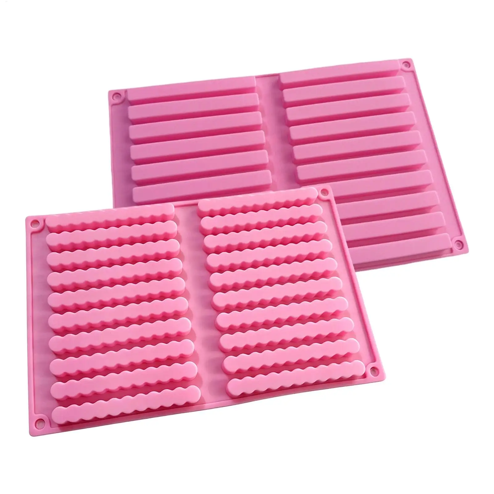 20-Cavity Square Length Strips Silicone Mold For Making Molded Chocolate Sticks Baking Molds French Dessert Chocolate Mold