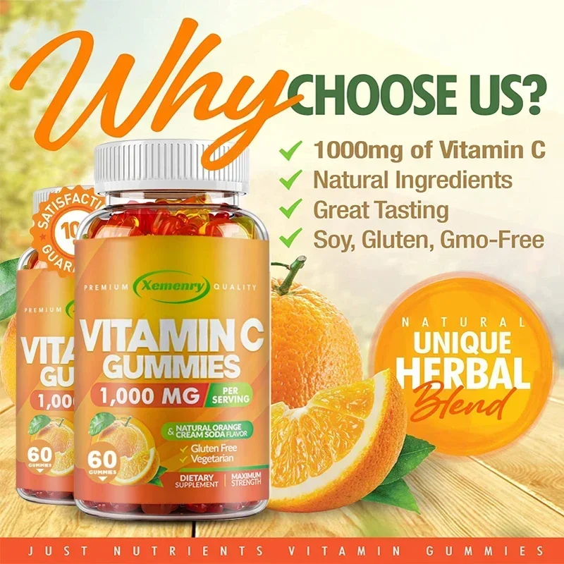 Premium Vitamin C Gummies - Promote The Formation of Collagen and Maintain The Normal Function of The Skin