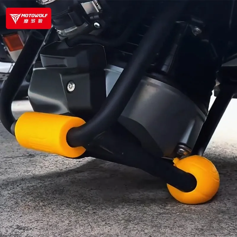 MOTOWOL Motorcycle Crash Bar Slider Nylon Wear-resistant Anti Crash Guard For Water Bird Modification Protector Ball