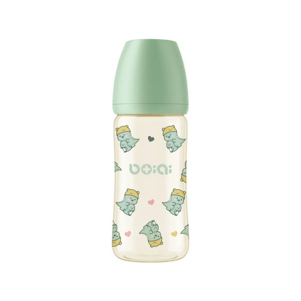 

Silicone Nipple 270ml Baby Bottle Food Grade PP Baby Milk Bottle Newborns Infant Baby Bottle With Handle Feeding Supplies