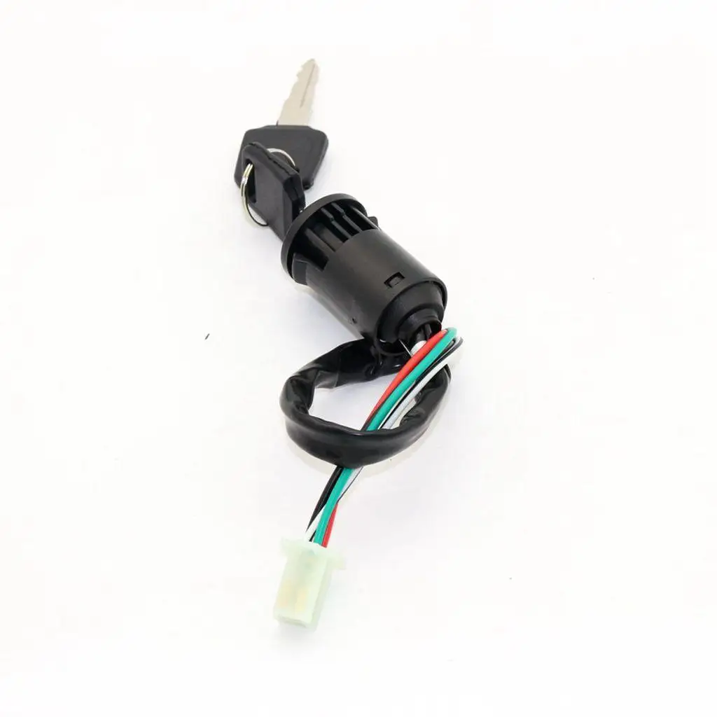 Four Wire Starter Ignition Key Switch Clinker Lock Compatible for 50cc 110cc 125cc 250cc Dirt Bike ATV