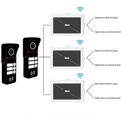 Tuya Smart 3-household Video Intercom Set with RFID Card Unlock