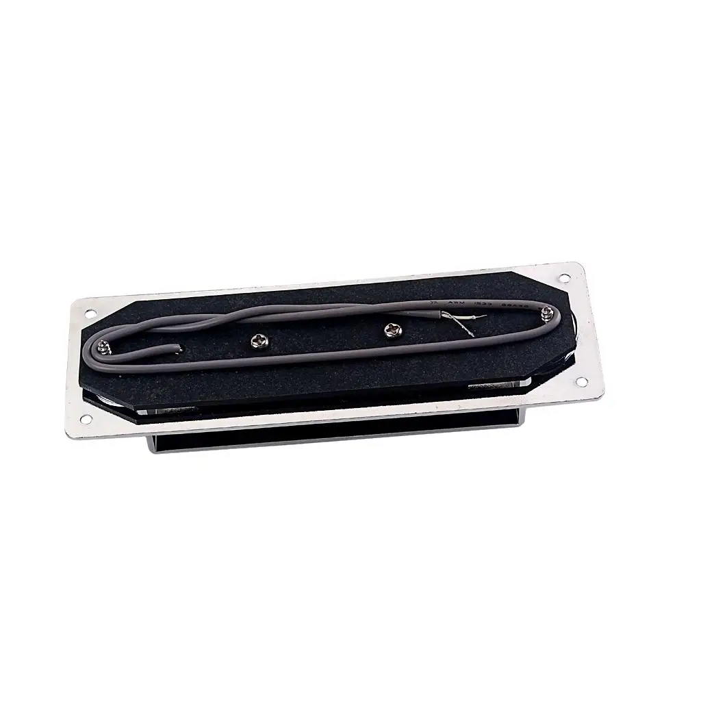 

Enhanced Sustain Electric Bass Bridge Pickup Chrome Humbucker Part for 4 String Jazz Pop Music
