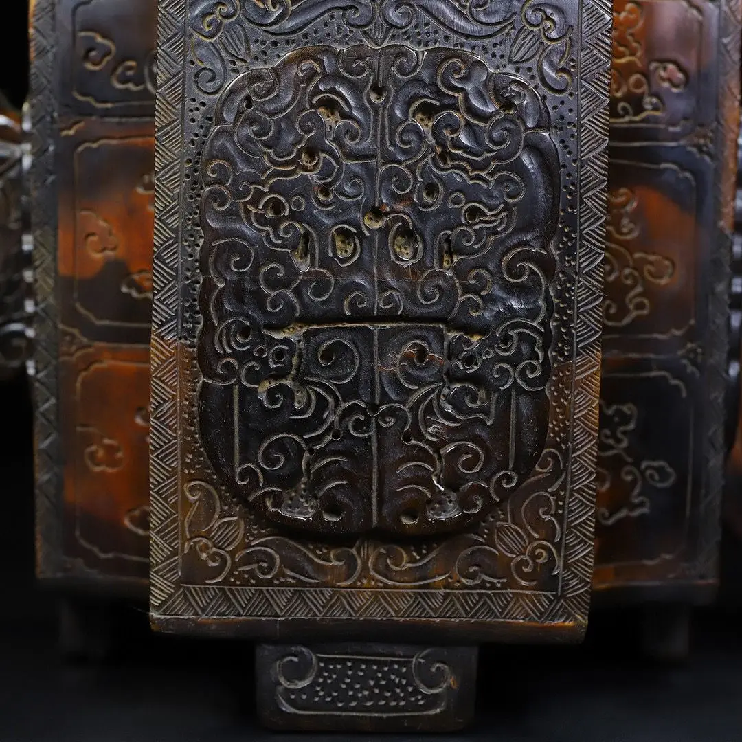 القرن إبريق النبيذ مثمنة زخرفة مجموعة ديكور المنزل هدية #4