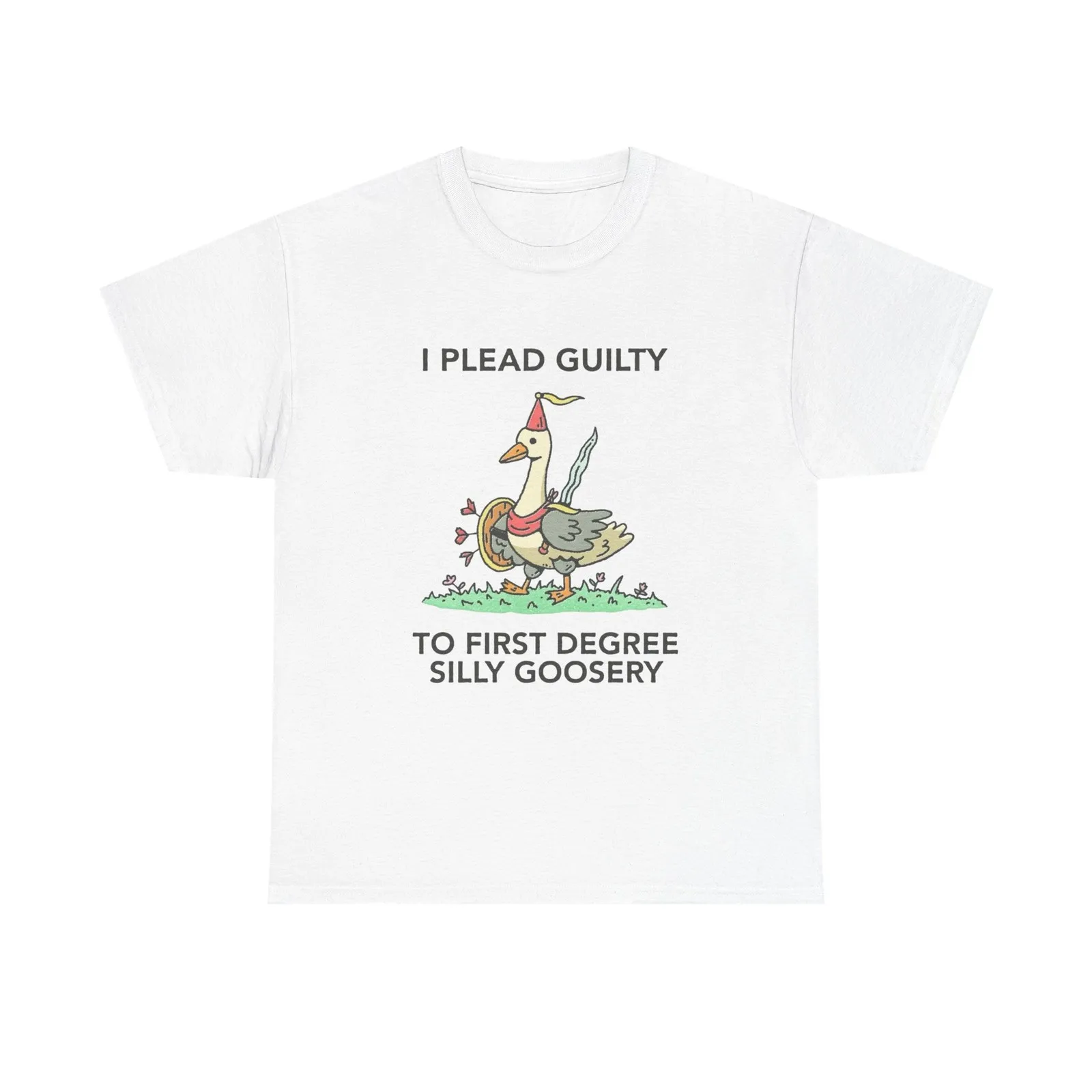 I Plead Guilty Silly Funny Graphic T Shirt Unisex Heavy Cotton Tee