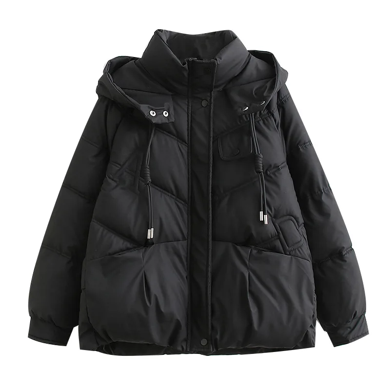 

[Ready Stock] High Quality Women Winter Thick Warm Cotton Jacket Coat Women Parkas Casual Fashion Korean Edition Short Outwear