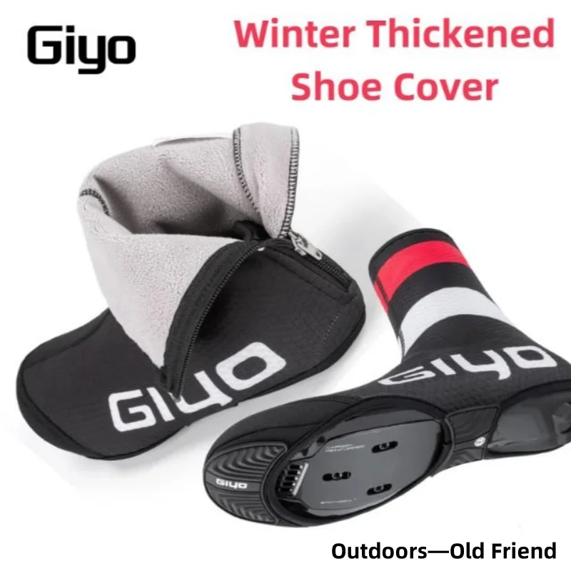 

GIYO New Winter Riding Shoe Warm Covers Thickened Fleece Windproof Wear-Resistant Universal Covers Outdoor Cycling Equipment