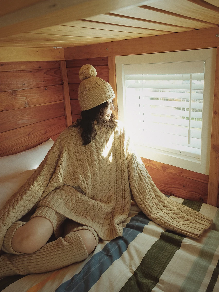 

MOEROP Bla Label Series Warmth Enhancer Cookie aped вязаный свитер комплект круглая пряжа Ne Twist Winter Faion для подростков