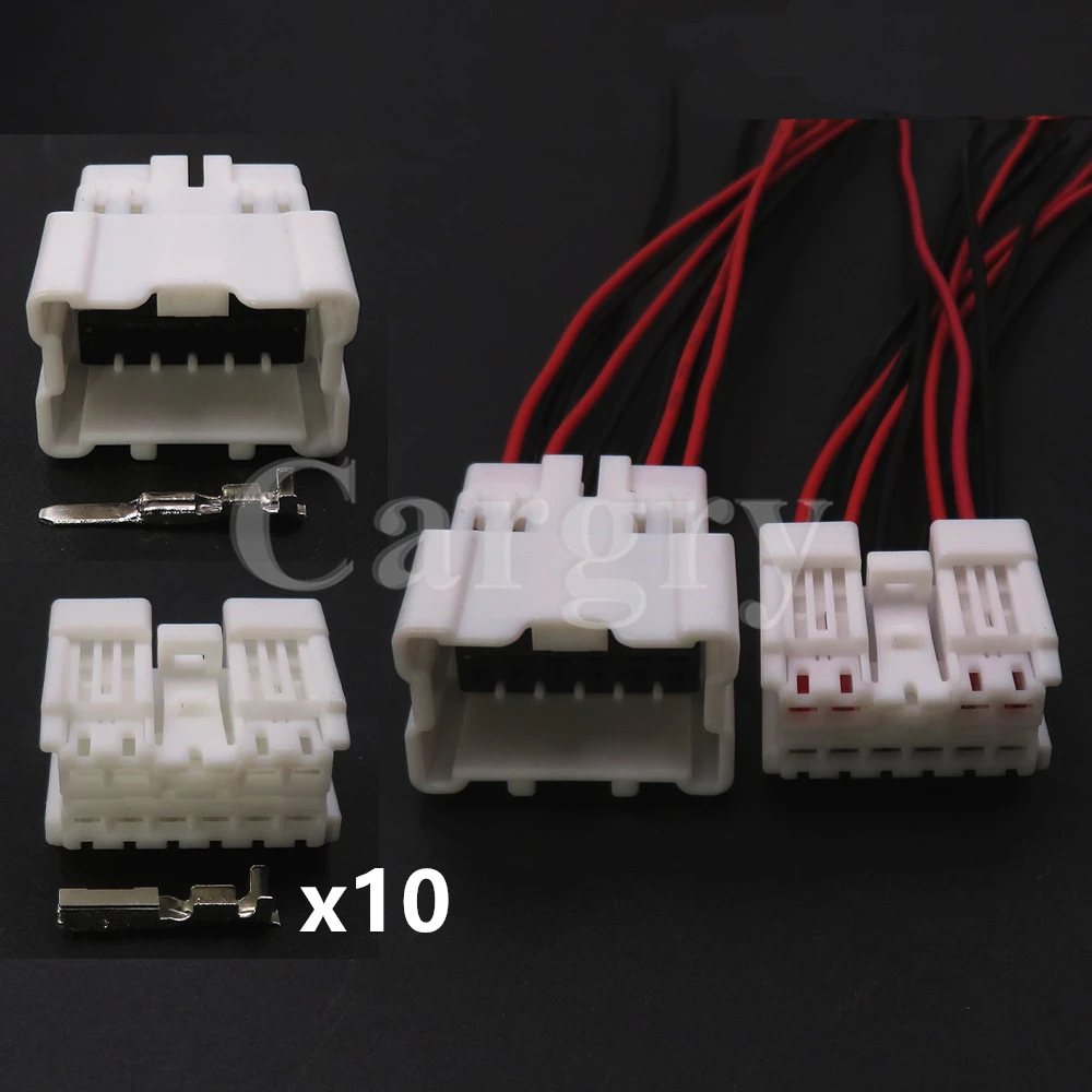 1 Set 10P 6098-6952 6098-6978 1674113-1 1674116-1 AC Assembly Automobile Wiring Cable Plugs Sockets Electrical Auto Connector