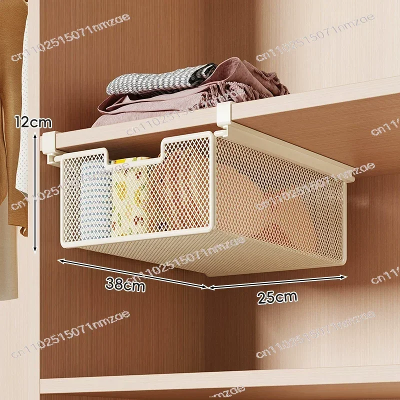 Layered Rack Household Hanging Space Saving Clothes Finishing Baffle Below The Wardrobe Drawer Hanging Basket Clothes Storage