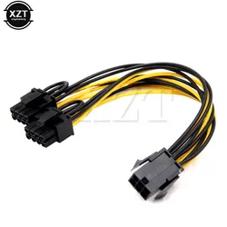 6-pins Molex 6-pins PCI Express naar 2 x PCIe 8 (6+2) pin Moederbord Grafische videokaart PCI-e GPU VGA Splitter Hub Voedingskabel