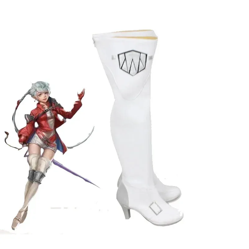 

Wiwiwi 123RealCos Alisaie Leveilleur Game FF14 Опора для косплея Туфли из искусственной кожи на высоком каблуке Карнавальные ботинки на Хэллоуин Cu