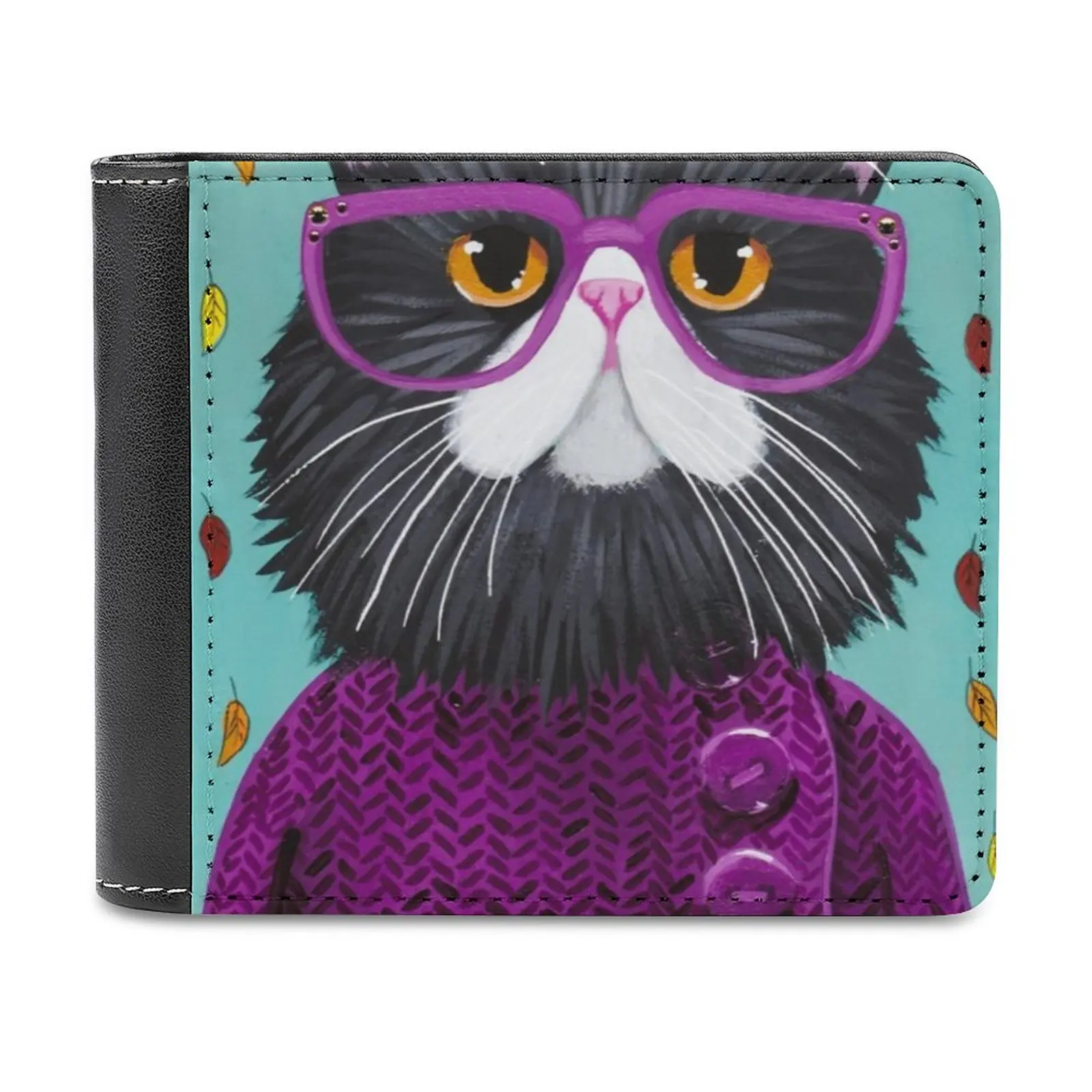 잠자리와 연꽃 남성용 지갑 지갑 지갑 새로운 디자인 달러 가격 탑 남성용 가죽 지갑 드래곤 잠자리 연꽃 물