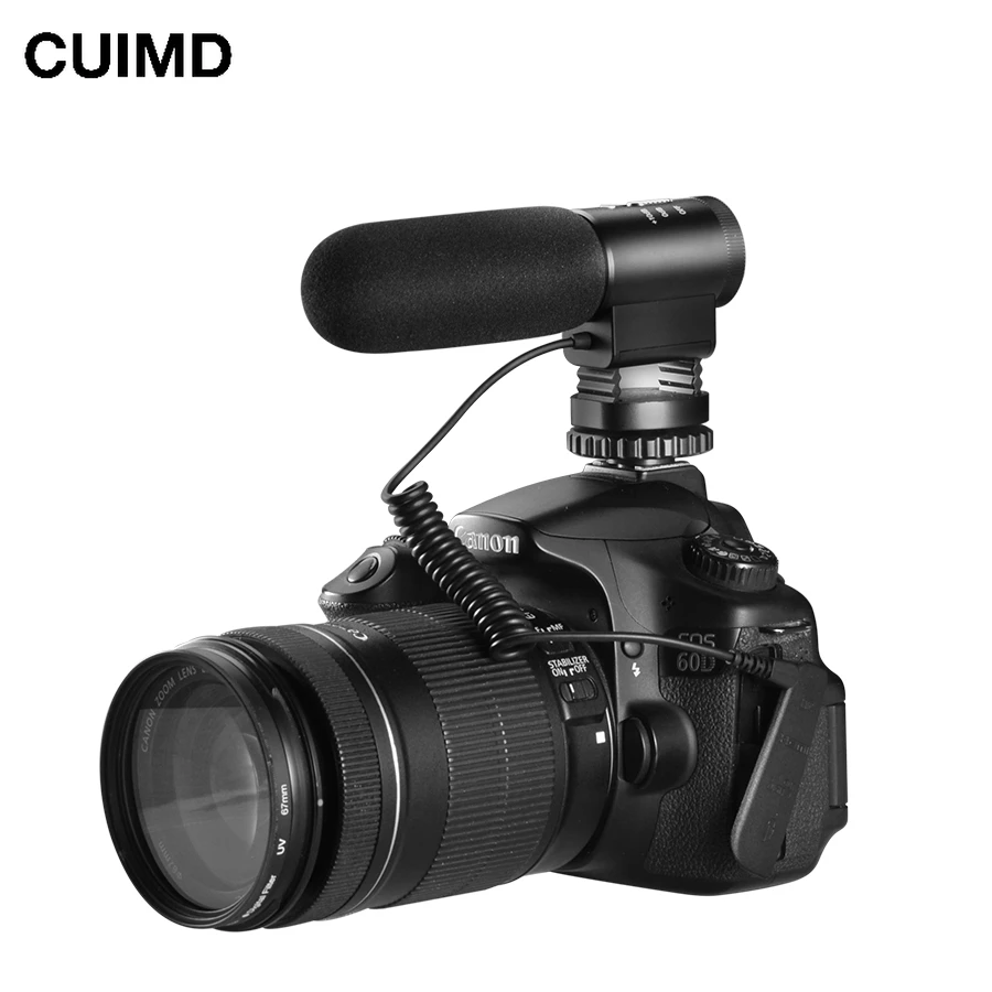 

MIC-03 Camera Microphone 3.5mm MIC Plug Condenser Recording Microfone For Nikon Canon Sony DSLR DV Vlog Microphone