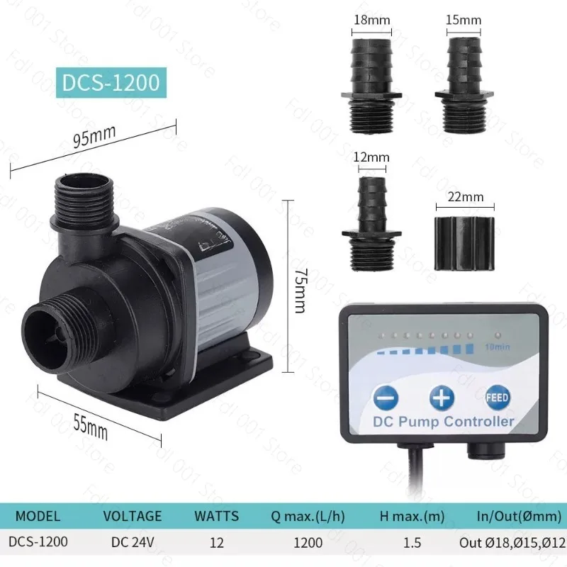 Frequency conversion submersible pump DCS series DC water pump fish tank water pump flow