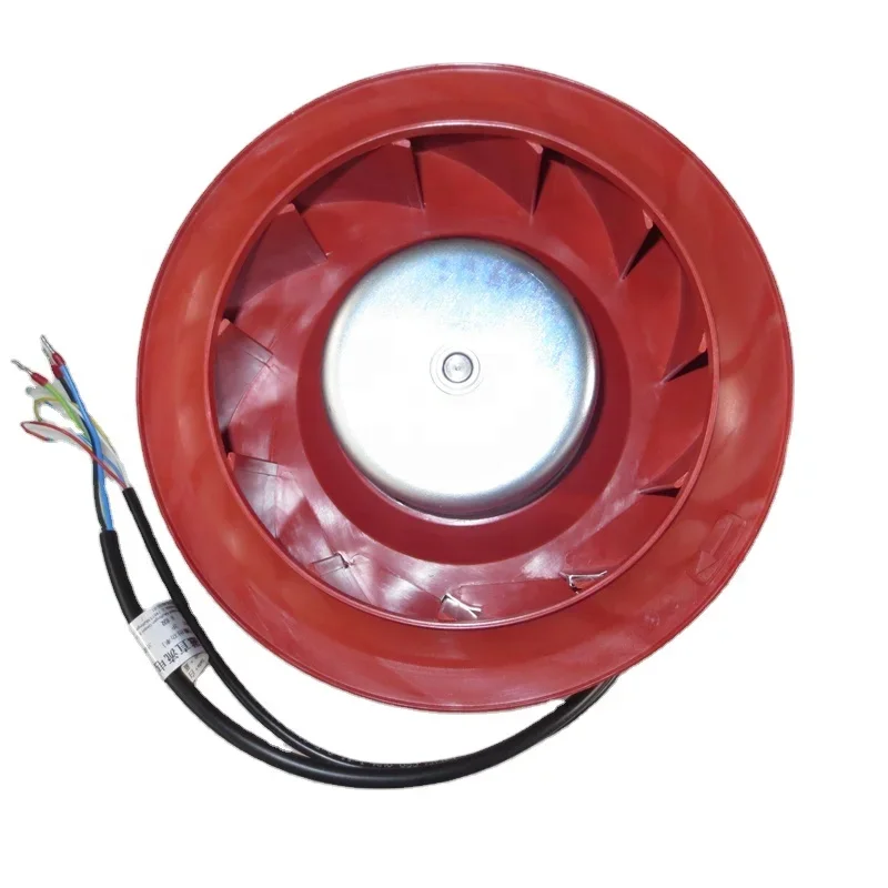 R3G220-AE50-01 EC200-277V AC 150W 1.1A 220mm IP44 Communication Equipment EC Speed Control Centrifugal Cooling Fan