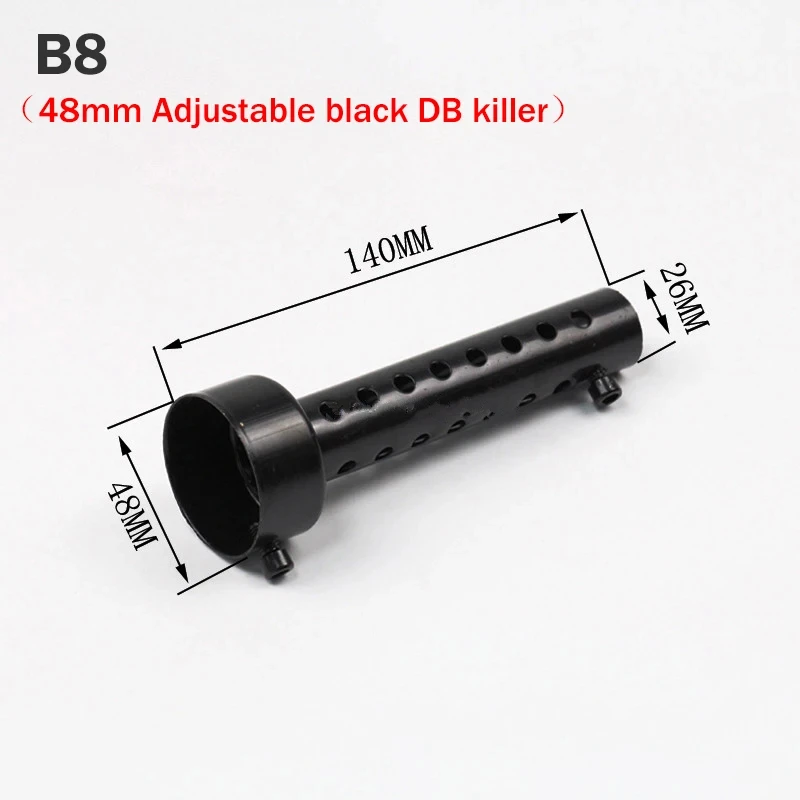 Universele Motorfiets 35mm 42mm 45mm 48mm 60mm DB Killer Uitlaat Kan Uitlaat Insert Baffle DB Killer Silencer Rvs