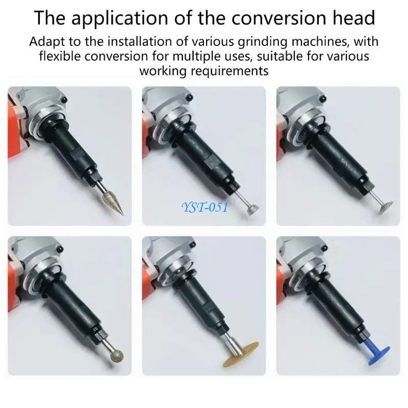 E15A Angled Grinder Modified Adapter To Straight Grinder Chuck 3Mm 6Mm for 100 Type
