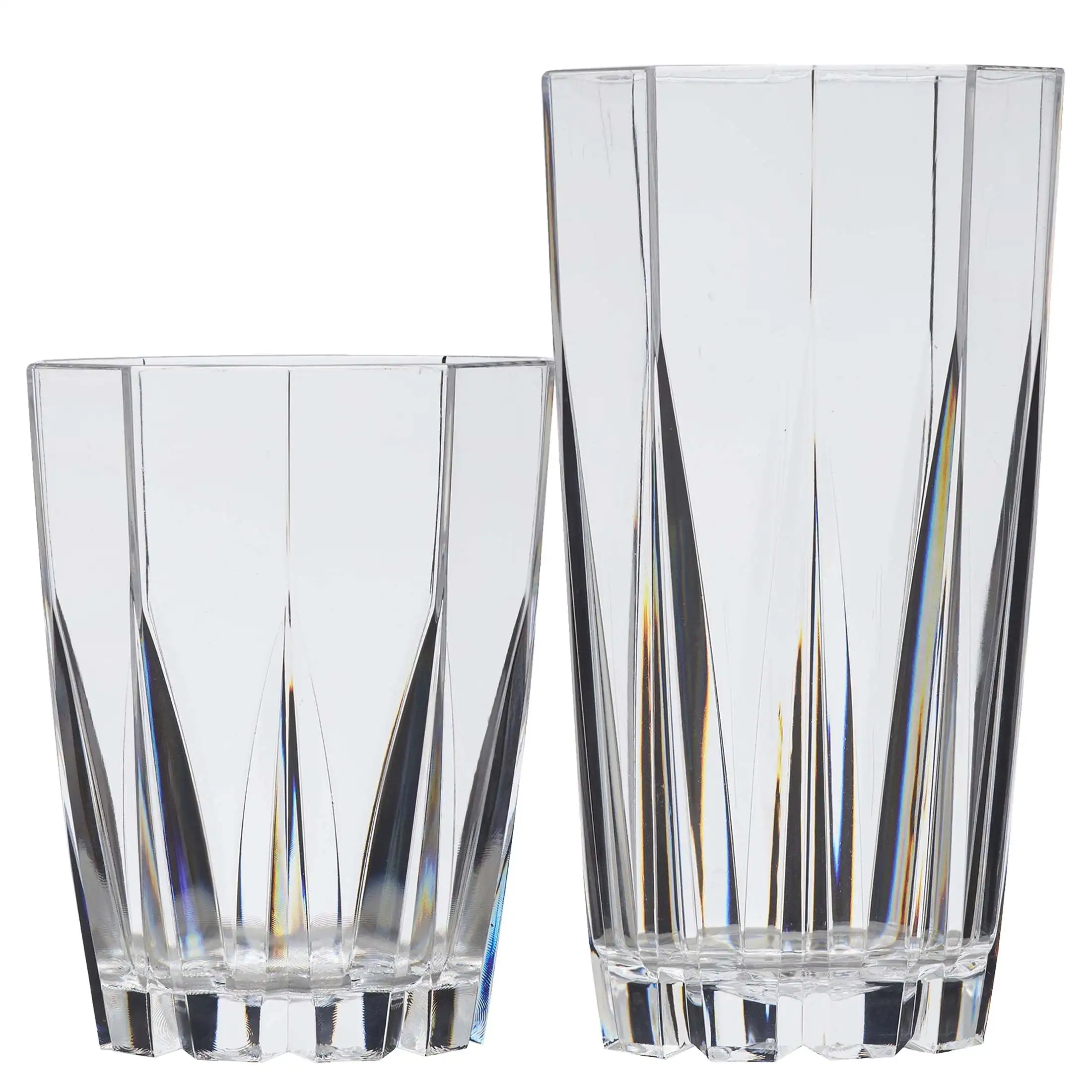 

24-Ounce Clear Stackable Tumblers, Set of 12
