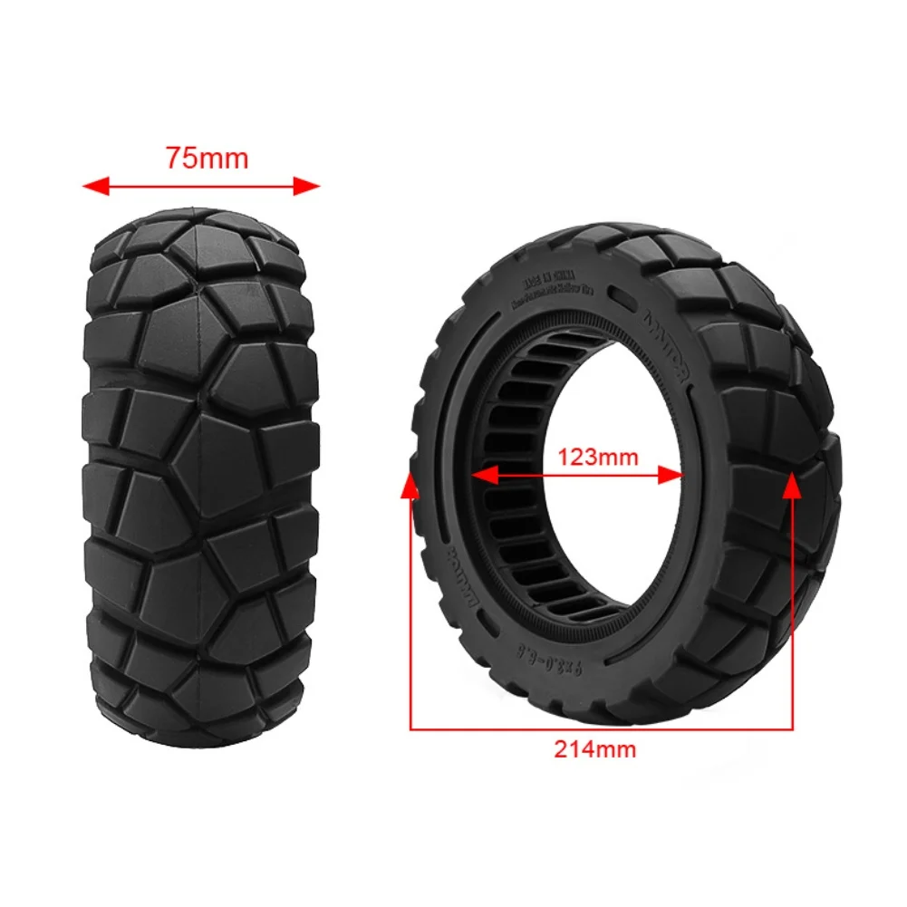 

9x3.0-5.5 Solid Tyre For Kukirin G2 Pro Electric Scooter Replacement Rubber Tyre Black Solid Rubber Special Exterior Texture