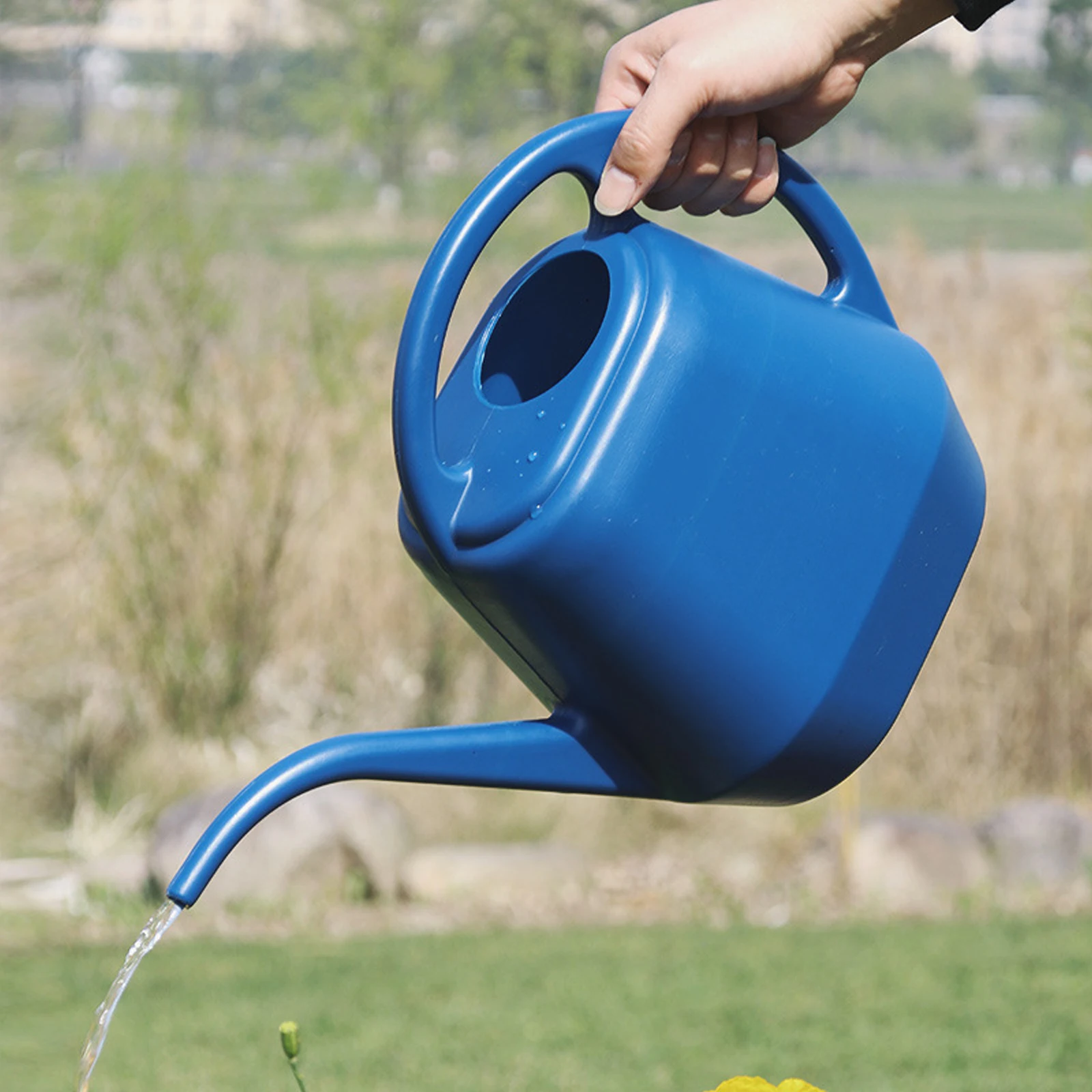 

Long Spout Watering Can 4L Durable Plastic Large Opening Ergonomic H Precise Pouring Gardening Tool
