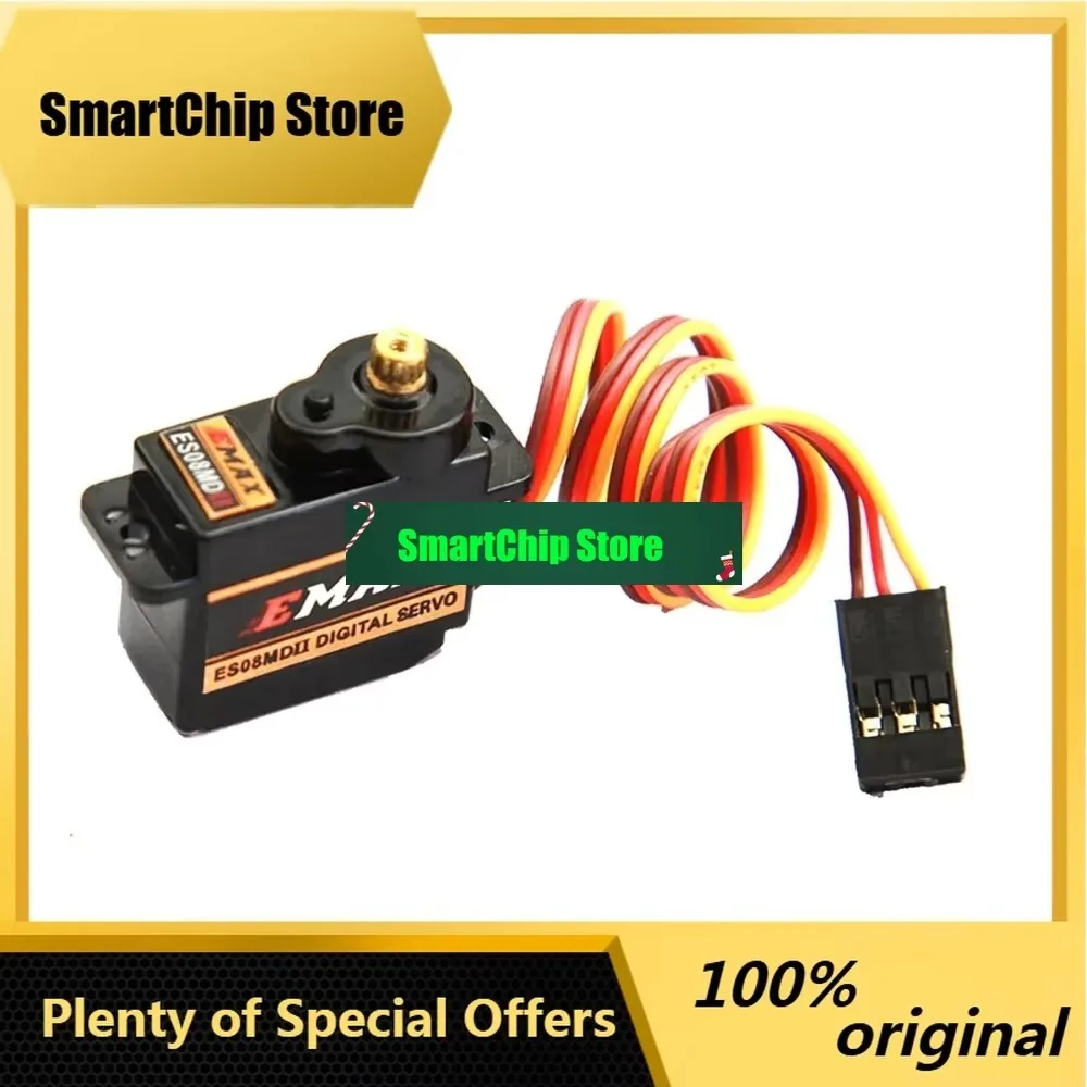 SmCp4PCS EMAX ES08MD II ES08MD-II ES08MDII Digital Servo 12g/ 2.4kg/ High-Speed Mini Metal Gear For RC Model Boat Car Robot