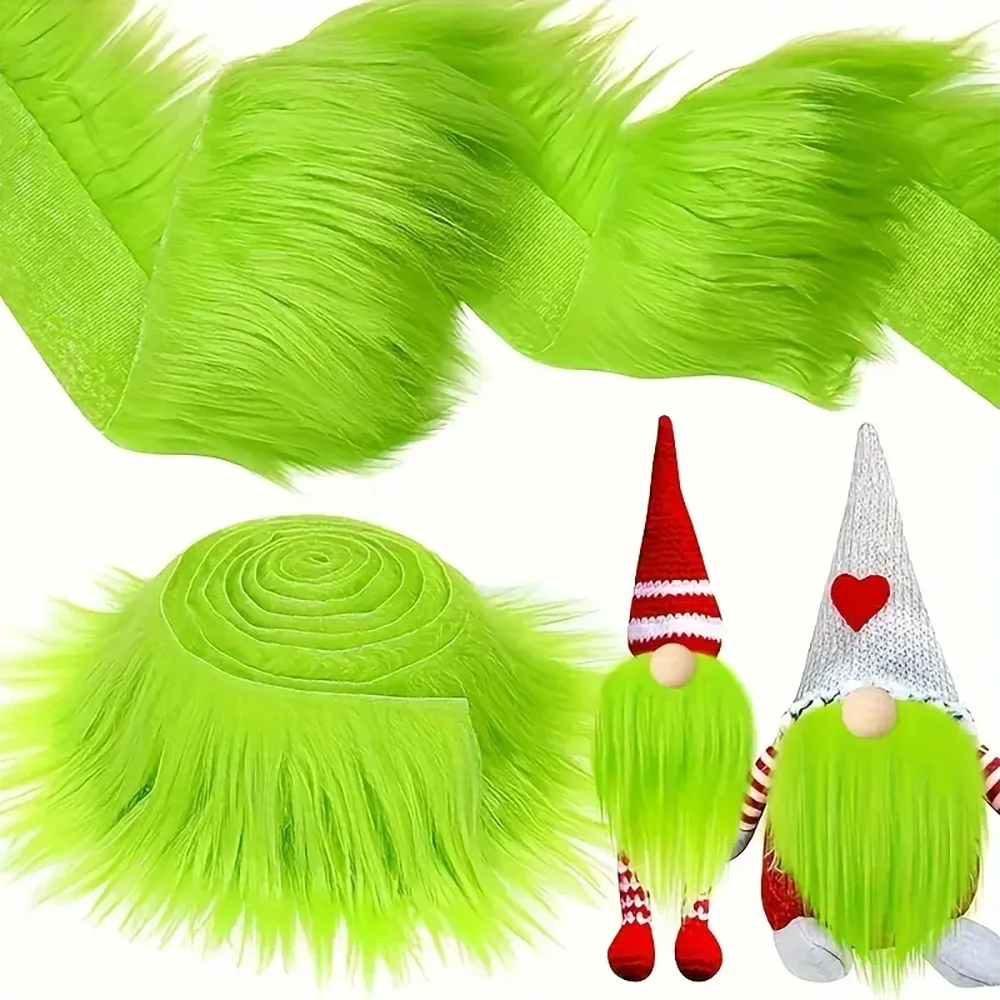 1pc Washable Faux Fur Fabric Felt Kit for DIY Cosplay & Christmas Tree Ornament Material, Artificial Leather for Crafting, Sewin