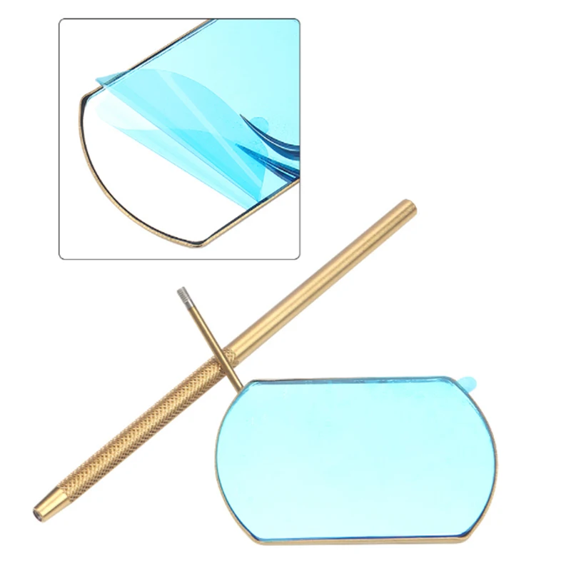 1 قطعة لاش مرآة رمش التفتيش مرآة لاش تمديد لوازم مقبض من الفولاذ المقاوم للصدأ الجمال ماكياج أداة لاش تحقق مرآة