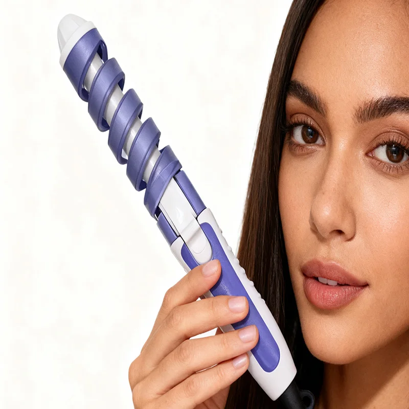 Spiral hair guard, constant temperature hair care, electric heating curling iron, suitable for salon hair styling