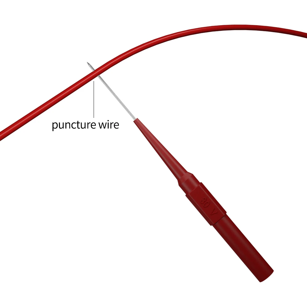 JZDZ – sonde de Test de perçage Non destructif, isolation, multi-imètre, pour perforation dorsale en acier inoxydable, 4mm, fiche banane, 10 pièces, J.30009