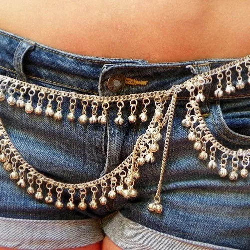 

Sexy Belly Dance Waist Chain Gypsy Bell Waist Jewelry, Hot Sale Body Chain