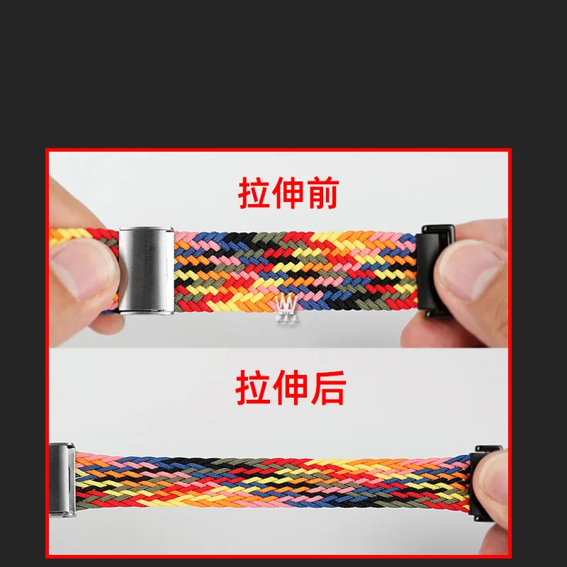 Elastic Nylon Wristband for Casio DW5600 DW5610 GW-B5600 Modified Elastic Nylon Canvas Watch Strap Men's Wristband Bracelet