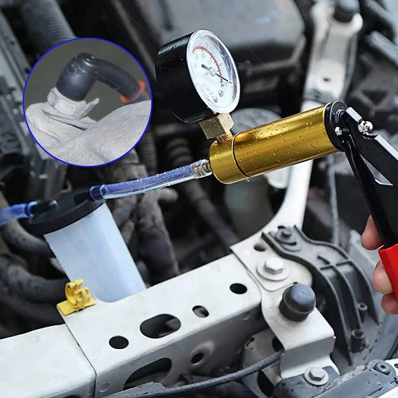 Kit d\'outils de pompe à odorà vide tenu dans la main avec grotte, testeur de frein, embrayage de voiture automatique, Power Wiltshire, eau